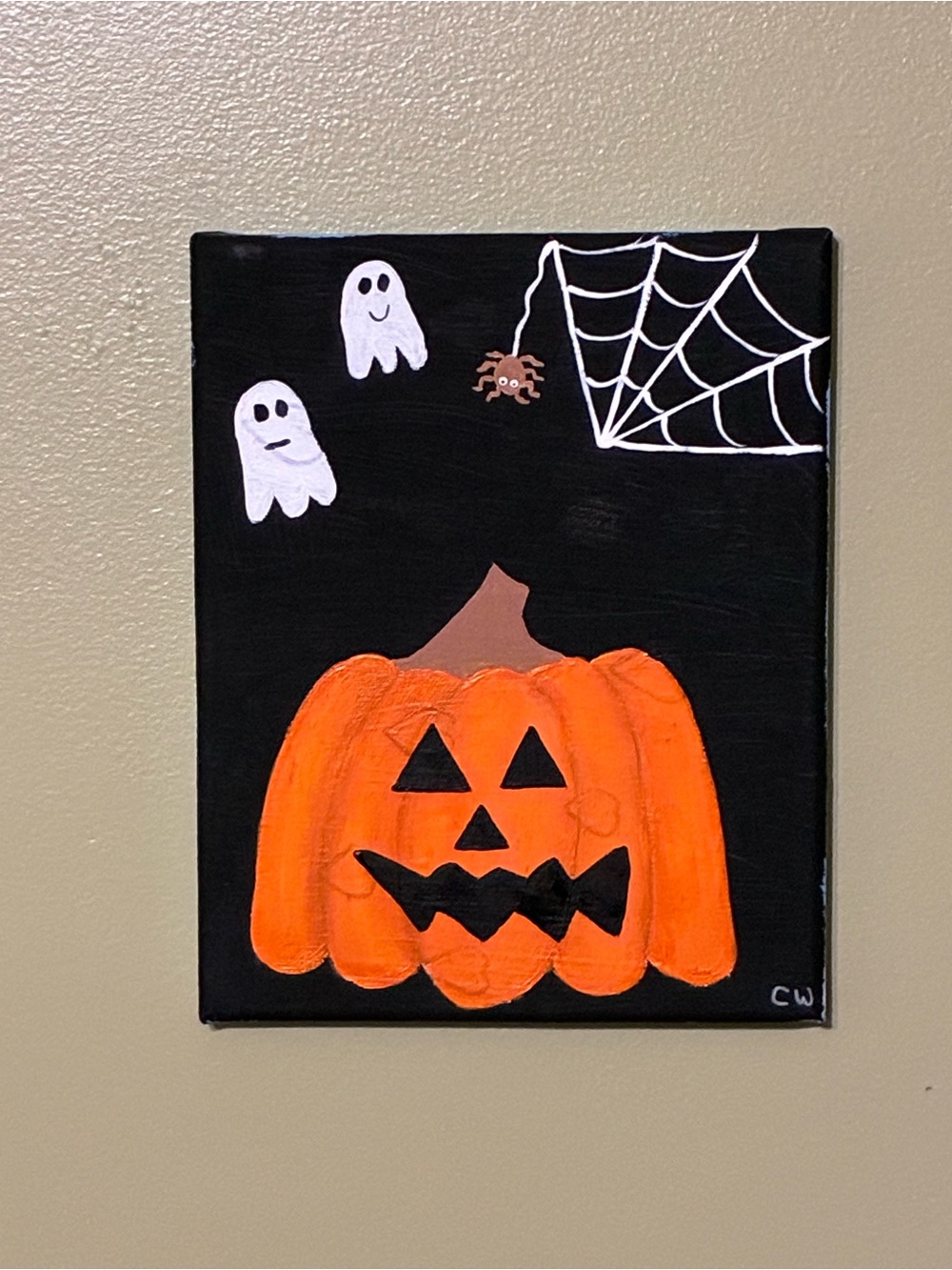 Halloween Mayhem Acrylic Painting